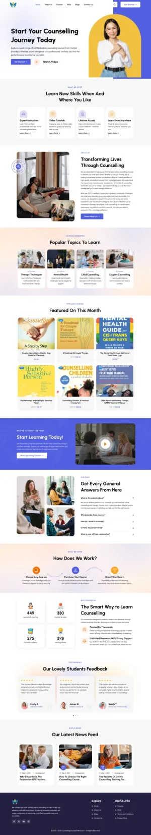 Counselling Courses Online